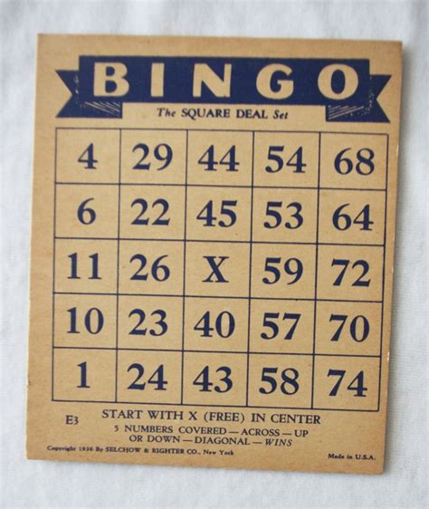 bingo 1930